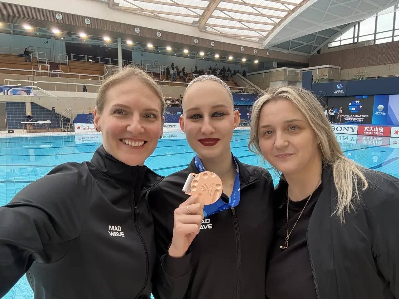 Михаил Собакин: Спортсменка из Чехова Валерия Плеханова завоевала бронзу на Кубке мира по синхронному плаванию Михаил Собакин: Спортсменка из Чехова Валерия Плеханова завоевала бронзу на Кубке мира по синхронному плаванию