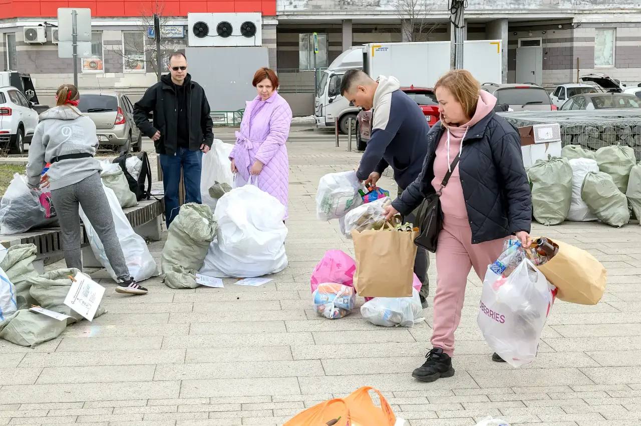 В Кузнечиках собрали 113 мешков вторсырья
