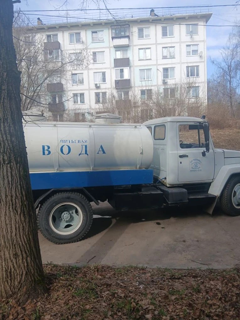 Автоцистерна с питьевой водой установлена по адресу: ул. Парковая, д. 13А
