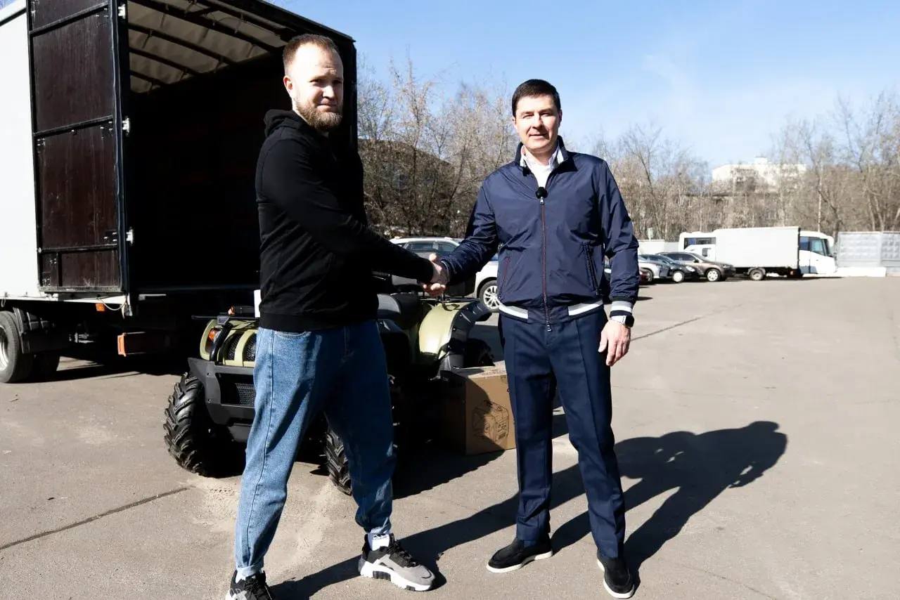 Квадроцикл, коптеры и генератор передали в зону проведения СВО из Люберец