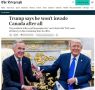 Трамп заявил, что не будет присоединять Канаду к США, пишет Telegraph со ссылкой на интервью американского президента биографу королевской семьи Роберту Хардману