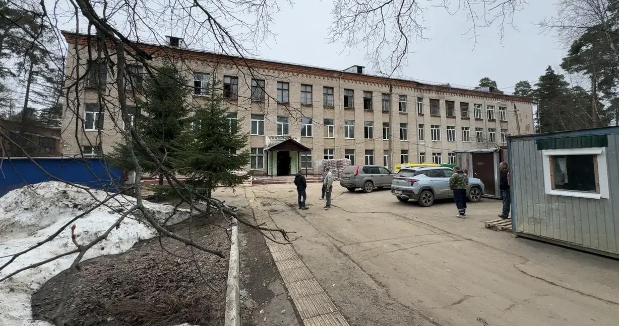 В Пушкино продолжается капремонт второго корпуса Образовательного комплекса № 7 на улице Кольцовской