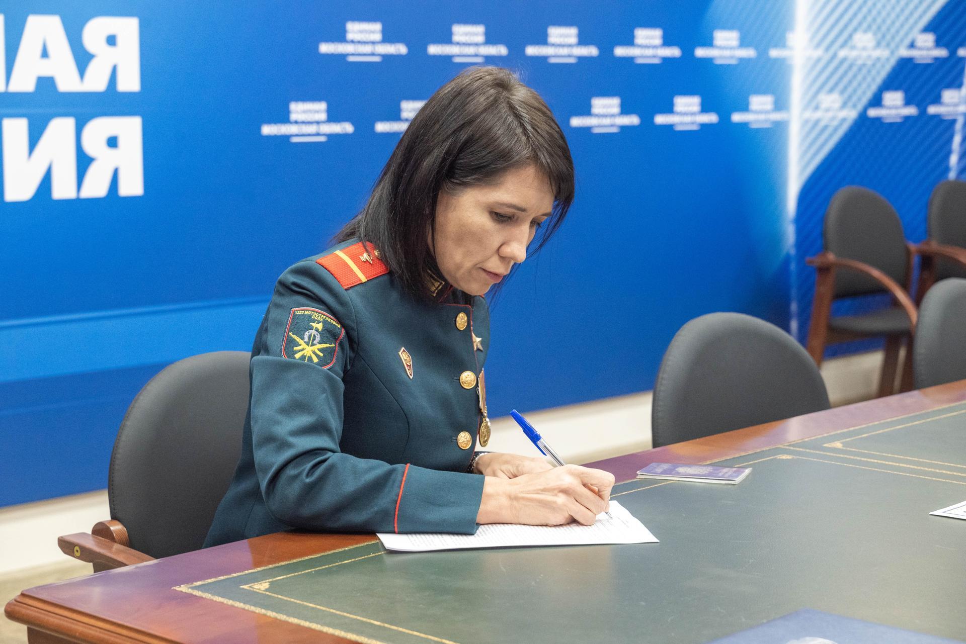 Герой России Людмила Болилая из Ступино участвует в предварительном голосовании «Единой России»