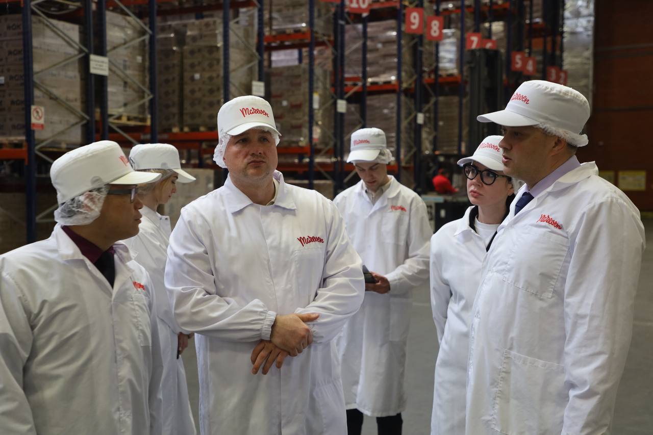 Глава г.о. Серпухов Алексей Шимко посетил с рабочим визитом предприятие «Маревен Фуд Сэнтрал» Глава г.о. Серпухов Алексей Шимко посетил с рабочим визитом предприятие «Маревен Фуд Сэнтрал»