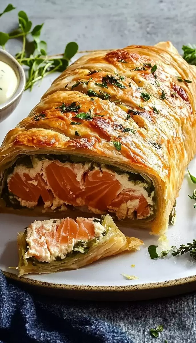 Лосось в хрустящем заколдованном тесте: идеальный праздничный рецепт