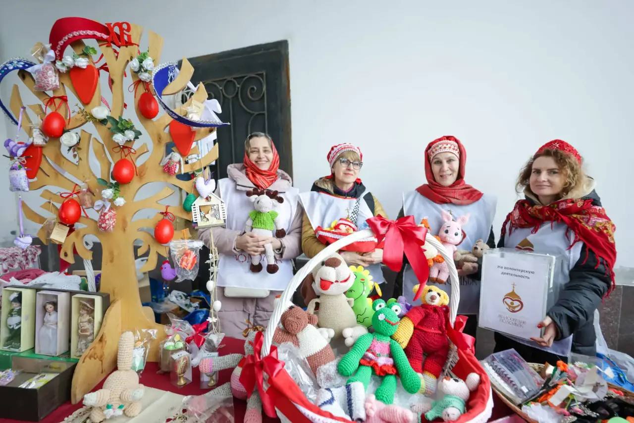 В Подольске у храма Воскресения Христова прошла традиционная пасхальная благотворительная ярмарка