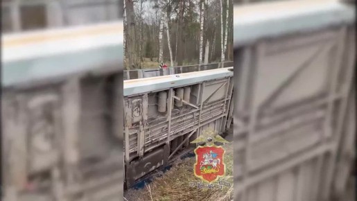 Автобус с пассажирами улетел в кювет в Подмосковье