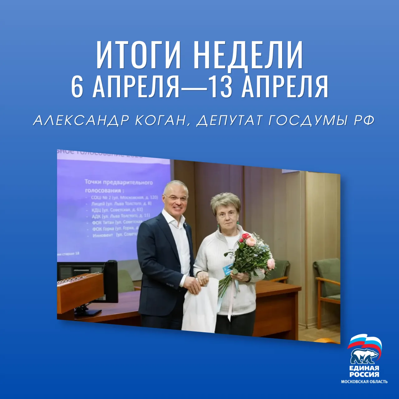 Итоги недели: 6 апреля — 13 апреля