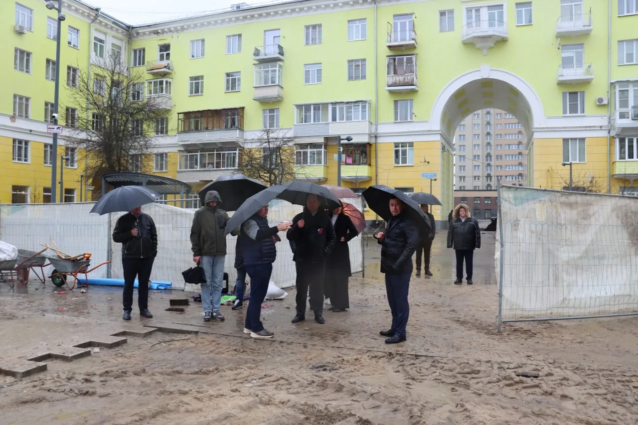 Сергей Мужальских: Проверил ход благоустройства пешеходной зоны на проспекте Победы Сергей Мужальских: Проверил ход благоустройства пешеходной зоны на проспекте Победы