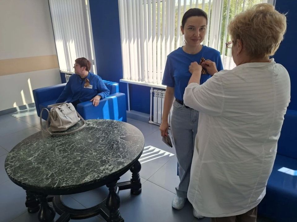 «Георгиевская ленточка» - Пушкинская больница традиционно принимает участие в патриотической акции «Георгиевская ленточка» - Пушкинская больница традиционно принимает участие в патриотической акции