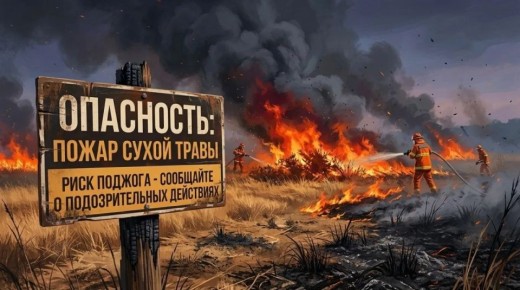 Сухая трава - источник смертельной угрозы