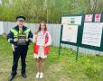 Сотрудники Госавтоинспекции совместно с волонтерами Подмосковья проводят профилактические акции в садовых товариществах городского округа Воскресенск