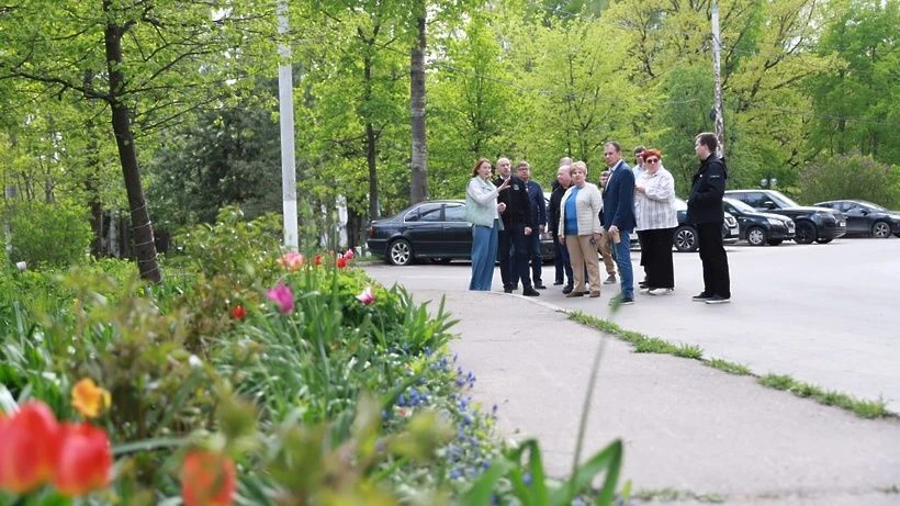 Глава округа осмотрел благоустройство Ржавок Глава округа осмотрел благоустройство Ржавок