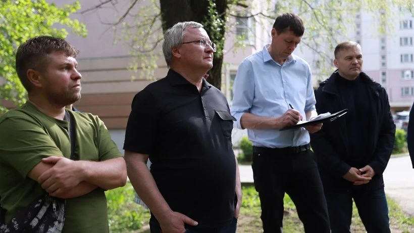 Глава округа осмотрел благоустройство Ржавок Глава округа осмотрел благоустройство Ржавок