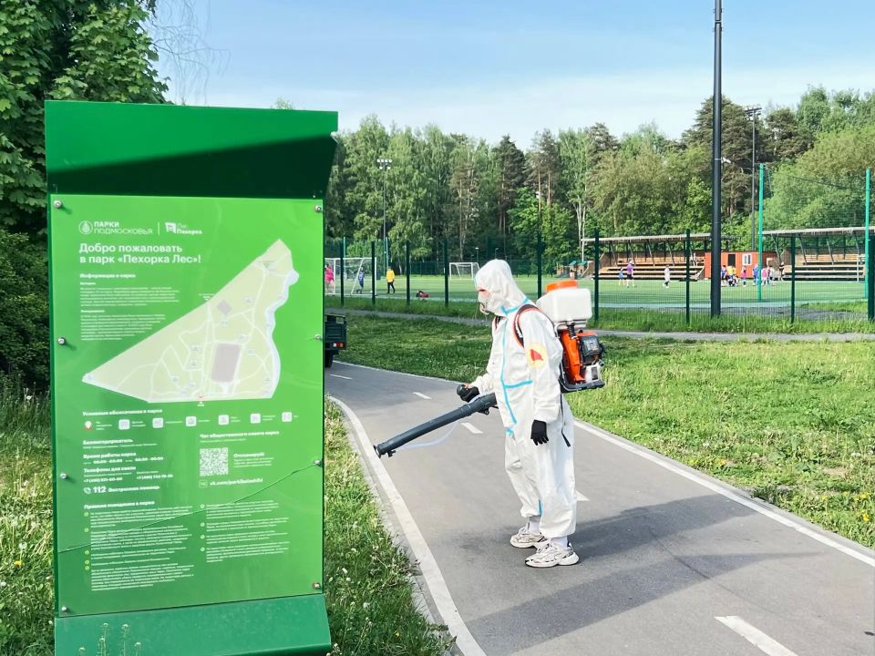 Обработка от клещей началась в парках Балашихи Обработка от клещей началась в парках Балашихи