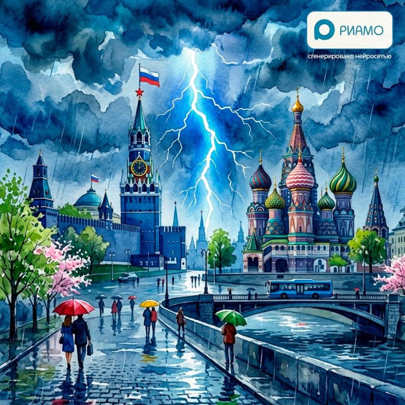 Москву в ближайшие часы накроет ливневая гроза