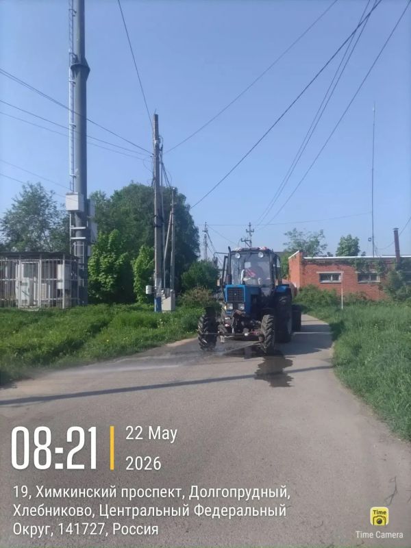 Мойка улиц и окос: дорожные и коммунальные службы Долгопрудного продолжают уборку территорий Мойка улиц и окос: дорожные и коммунальные службы Долгопрудного продолжают уборку территорий