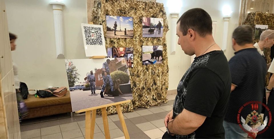 При участии Росгвардии в подмосковном Долгопрудном стартовала фотовыставка, посвященная подвигам собак в годы Великой Отечественной войны и службе современных четвероногих бойцов