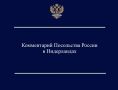 Комментарий Посольства России в Нидерландах для РИА Новости и ТАСС в связи с визитом Посла В.Е.Тарабрина в МИД Королевства: