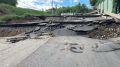 На месте провала грунта в районе деревни Щербинка сегодня будет проведено обследование