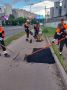 В городе продолжаются ремонтные работы по восстановлению дорожного полотна
