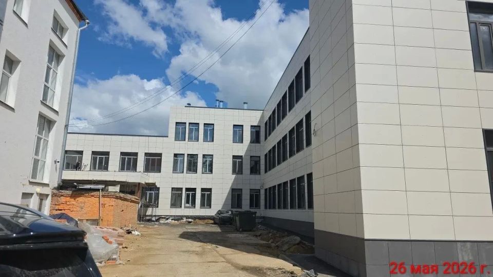 Завершается строительство нового корпуса лицея в Бронницах: готовность более 87%