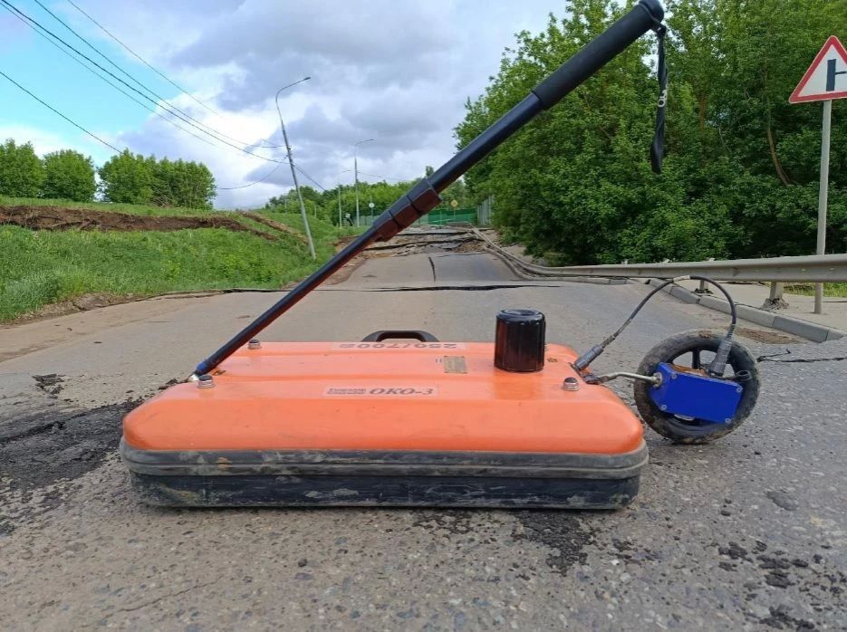 Получены первые результаты обследований провала грунта в районе деревни Щербинка, из-за которого произошло разрушение дороги