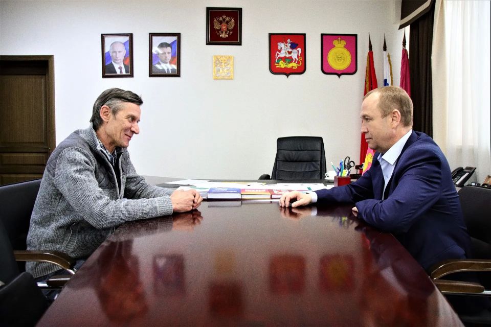 Алексей Малкин: Провёл встречу с нашим земляком, участником программы «Герои Подмосковья» Антоном Батениным