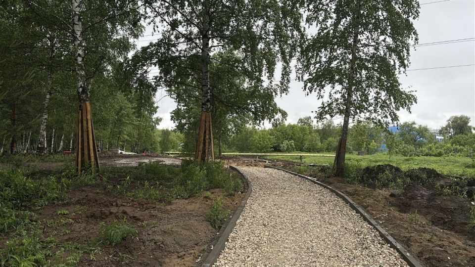 Благоустройство набережной реки Учи наполовину завершено Благоустройство набережной реки Учи наполовину завершено