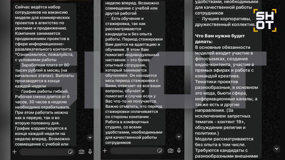 Схему вербовки девушек в вебкам-рабство под видом работы в SMM выявили в Москве