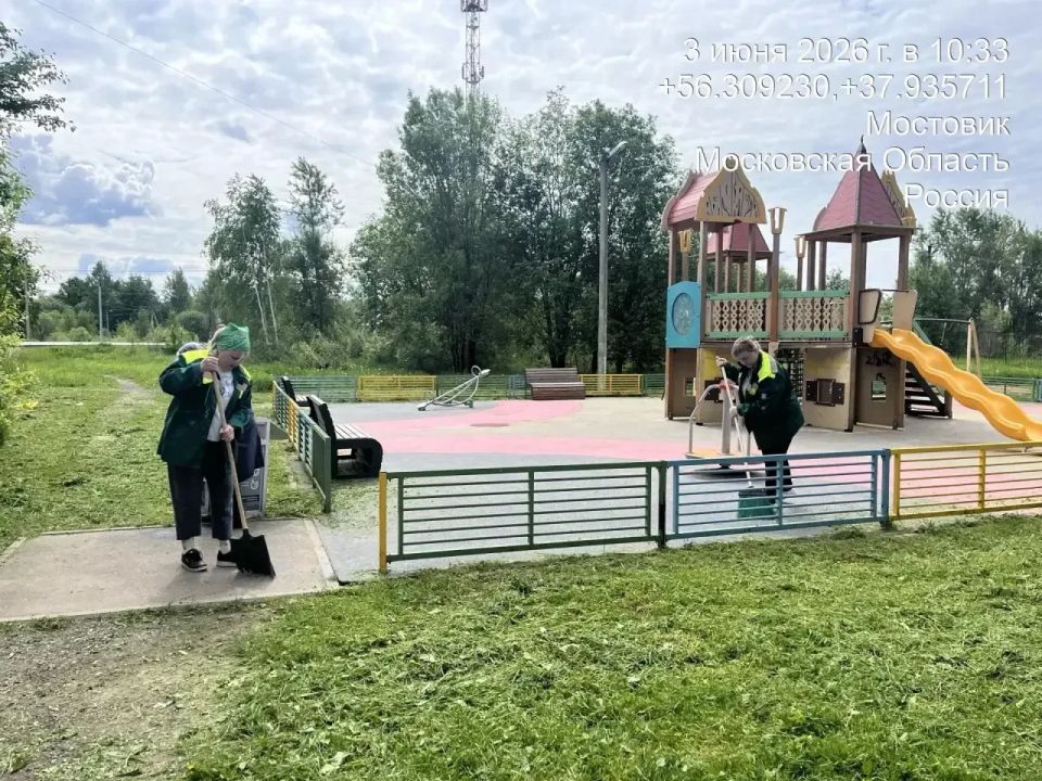 Сотрудники МБУ «Благоустройство СП» продолжают наводить порядок во всех населённых пунктах Сергиево-Посадского округа