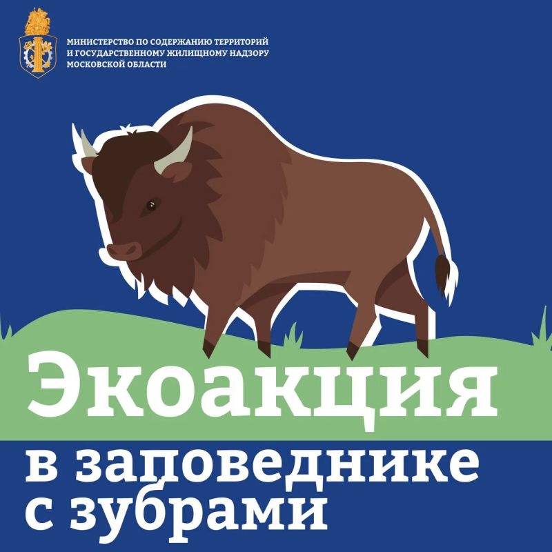 Знаете ли вы в честь кого была проведена экоакция в Подмосковье? Отвечаем — в честь зубра!