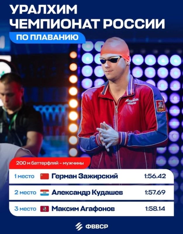 Полный комплект наград у мытищинских пловцов на чемпионате России Полный комплект наград у мытищинских пловцов на чемпионате России