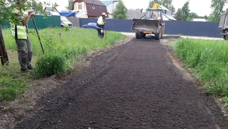 Работы по профилированию дороги выполнили в поселке Красково Работы по профилированию дороги выполнили в поселке Красково