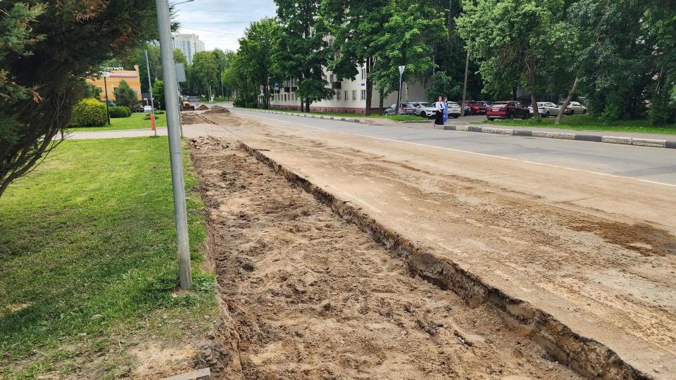 В Солнечногорске начался ремонт пешеходной зоны на Банковской улице!