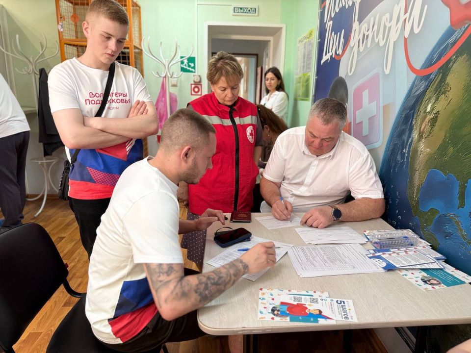 «Волонтеры Подмосковья» Городского округа Пушкинский приняли участие в акции по сдаче крови, приуроченной ко Всемирному дню донора крови, которая проходит с 8 по 14 июня 2026 года «Волонтеры Подмосковья» Городского округа Пушкинский приняли участие в акции по сдаче крови, приуроченной ко Всемирному дню донора крови, которая проходит с 8 по 14 июня 2026 года