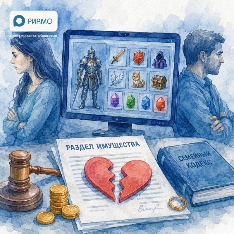 При разводе супруги могут делить игровые скины и персонажей