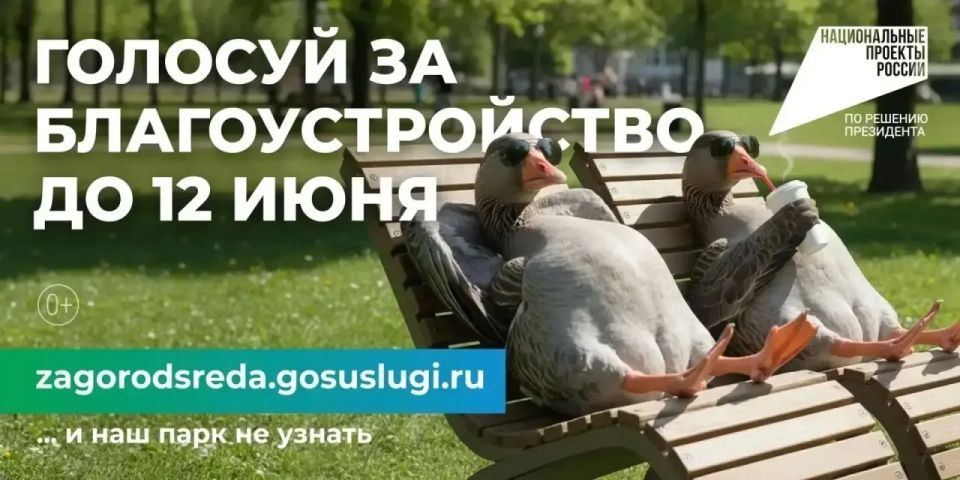 Уважаемые жители, осталось всего три дня, чтобы выбрать территории для благоустройства на VI Всероссийском голосовании