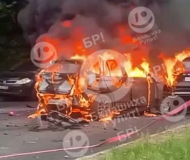 В подмосковной Балашихе ранним утром взорвался автомобил, в результате которого погиб водитель
