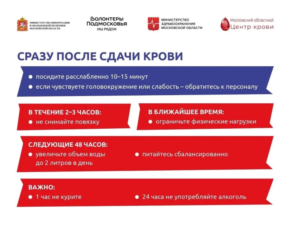 Всемирный день донора крови отметят в Московской области Всемирный день донора крови отметят в Московской области