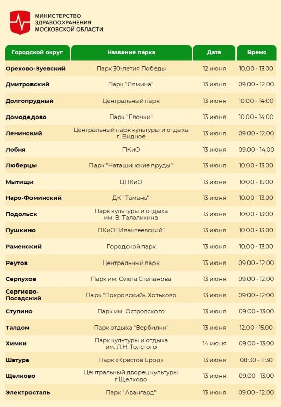 Проверьте здоровье во время прогулки по парку