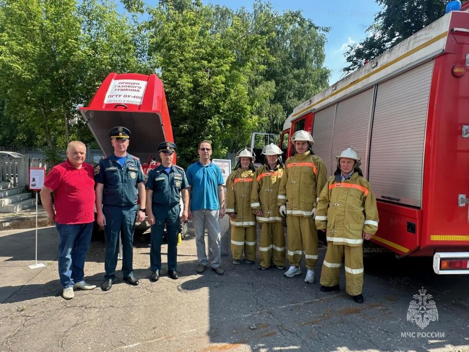 В Ленинском городском округе прошли соревнования добровольных пожарных подразделений