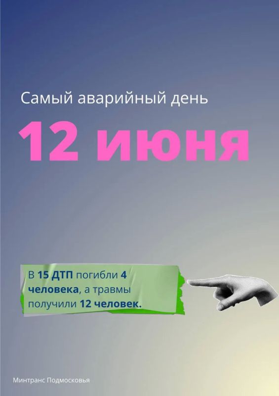 Проанализировали ДТП, которые произошли в Подмосковье с 12 по 14 июня Проанализировали ДТП, которые произошли в Подмосковье с 12 по 14 июня