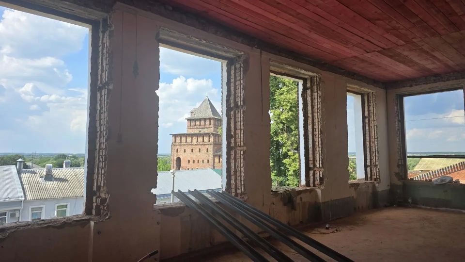 В историческом центре Коломны полным ходом идет капитальный ремонт учебного корпуса школы №14