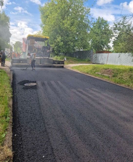 На улице Леваневского в Коломне завершается дорожный ремонт