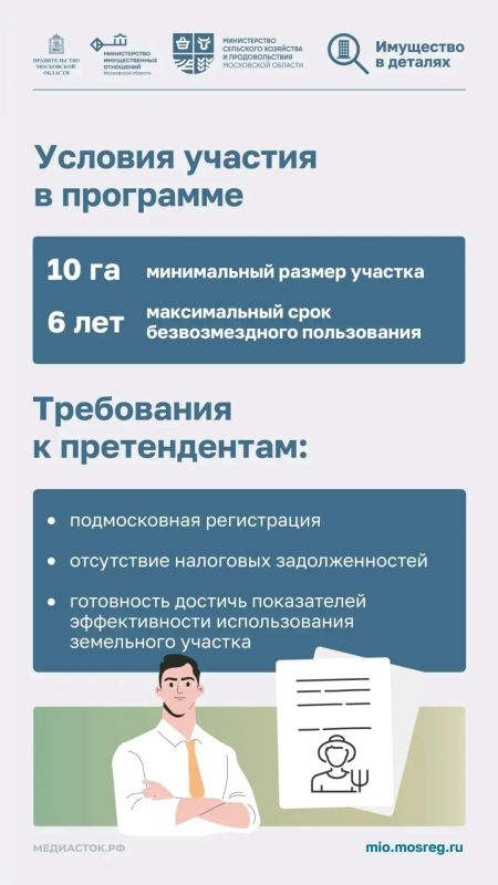 В Подмосковье действует программа «Подмосковные 10 гектаров», которая открывает новые возможности для развития агробизнеса В Подмосковье действует программа «Подмосковные 10 гектаров», которая открывает новые возможности для развития агробизнеса