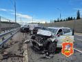 Сотрудники подмосковной Госавтоинспекции устанавливают обстоятельства ДТП в г.о. Истра