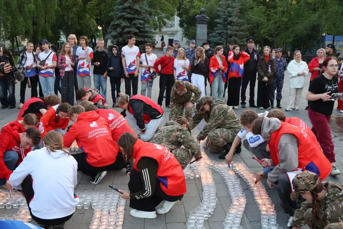 Акция «Огненные картины памяти» в День памяти и скорби прошла в Ступино Акция «Огненные картины памяти» в День памяти и скорби прошла в Ступино