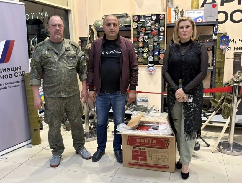 Поэт из Солнечногорска подарил бойцам генератор! Поэт из Солнечногорска подарил бойцам генератор!