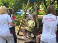 В парке «Ёлочки» волонтёры напомнили подольчанам правила безопасности для самокатов и гироскутеров
